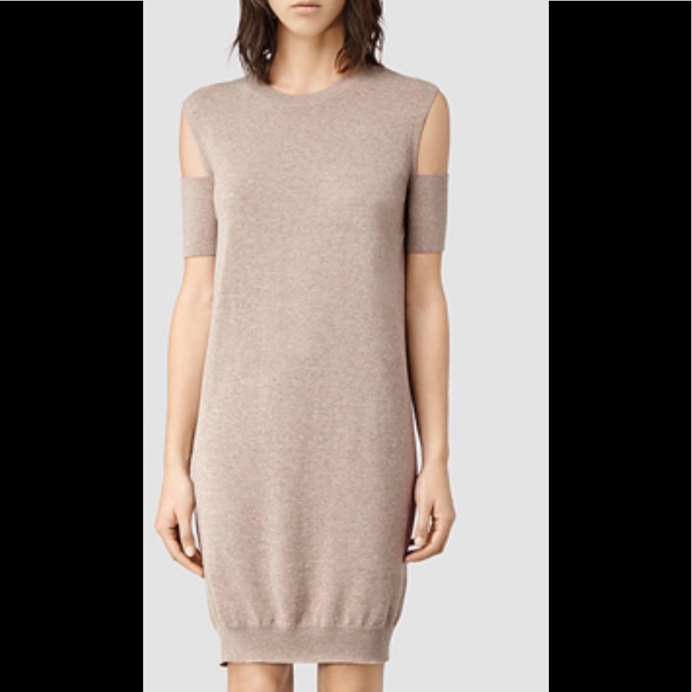 All Saints cold shoulder dress